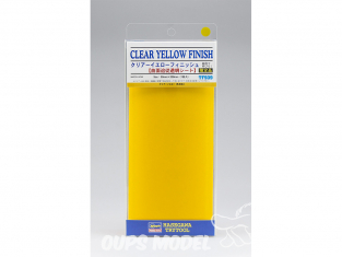 HASEGAWA TF939 PLAQUE FINITION Adhésive Finition jaune clair Ideal surface incurvée suivant la feuille transparente