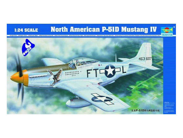 trumpeter maquette avion 02401 NORTH AMERICAN P51D 1/24