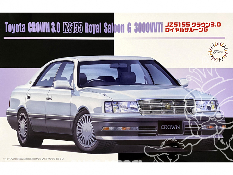 Fujimi maquette voiture 46082 Toyota Crown 3.0 JZS155 Royal Saloon G 3000 VVTi 1/24
