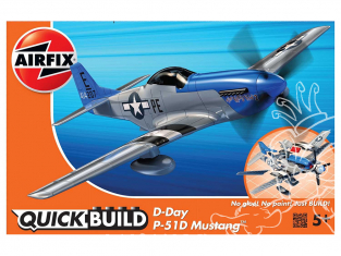 Airfix maquette avion J6046 QUICKBUILD (idem que lego) D-Day P-51D Mustang