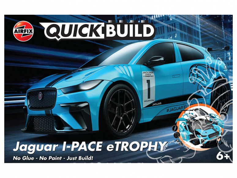 Airfix maquette avion J6033 QUICKBUILD (idem que lego) Jaguar I-PACE eTROPHY