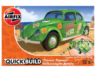 Airfix maquette avion J6031 QUICKBUILD (idem que lego) VW Beetle “Flower Power”