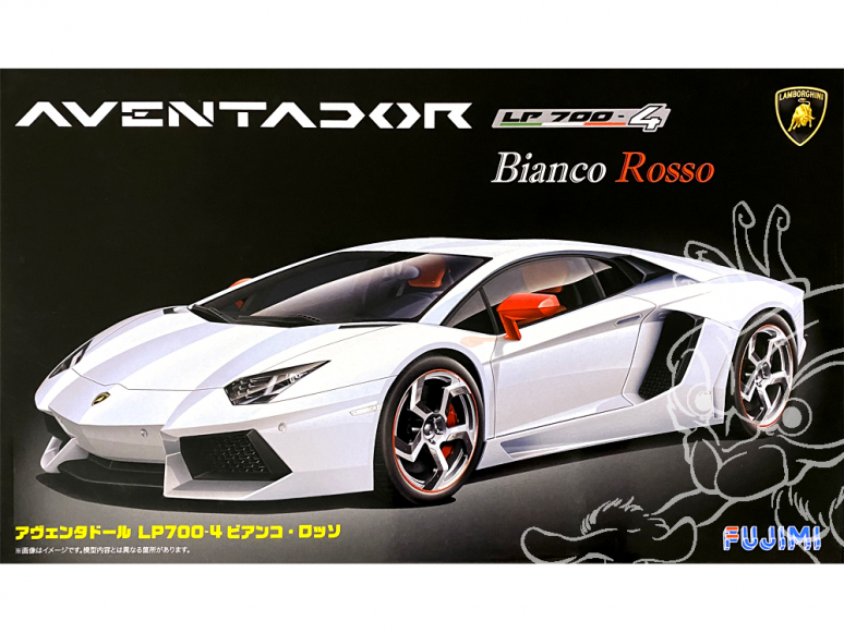 FUJIMI maquette voiture 125640 Lamborghini Aventador LP700-4 Bianco Rosso 1/24