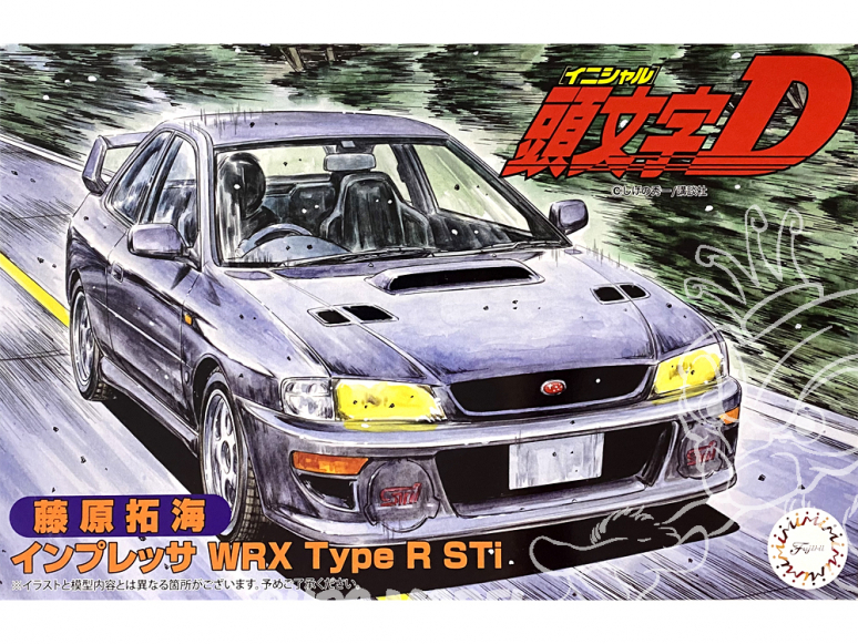 Fujimi maquette voiture 183664 Subaru WRX Type R Sti Fujiwara Takumi Initial D 1/24