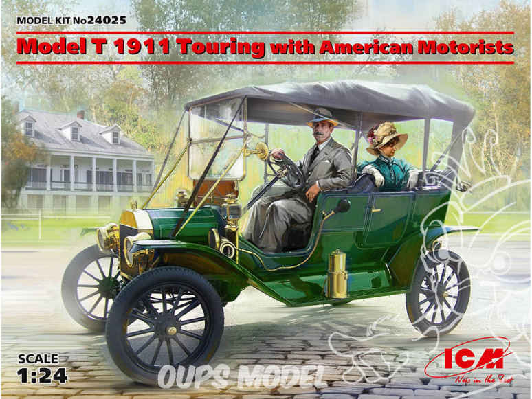 Icm maquette voiture 24025 Modèle T 1911 en tournée avec des automobilistes américains 1/24