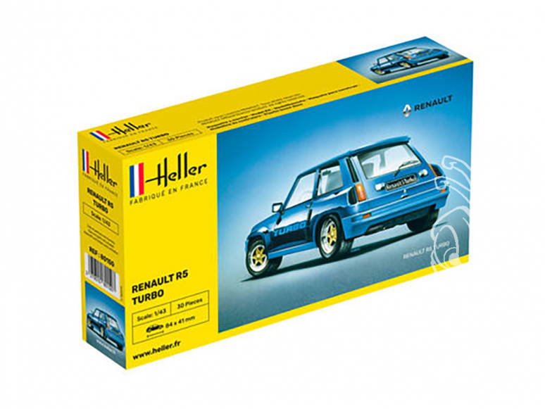 HELLER maquette voiture 80150 Renault R5 Turbo 1/43