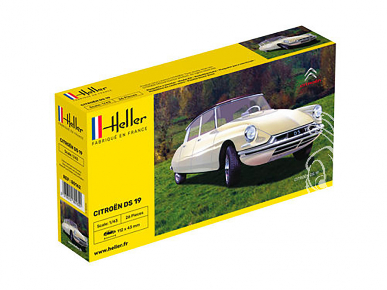 Heller maquette voiture 80162 Citroen DS19 1/43