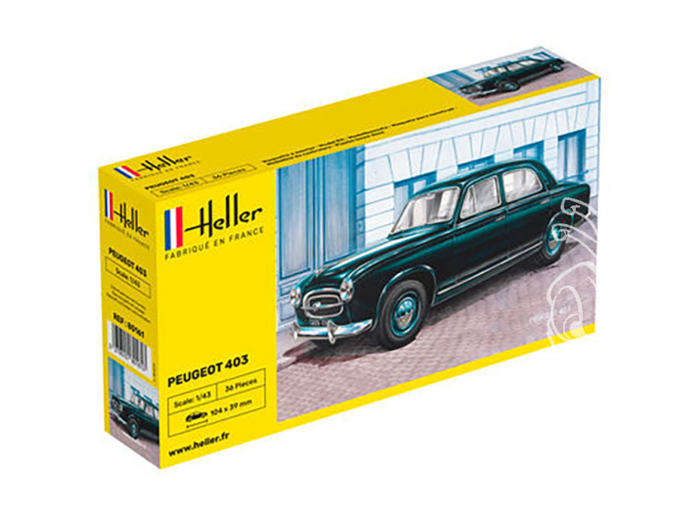 HELLER maquette voiture 80161 PEUGEOT 403 1/43