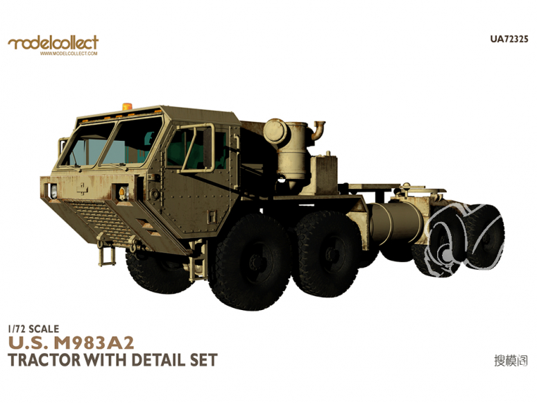 Modelcollect maquette militaire 72325 Tracteur U.S M983A2 avec jeu de détails 1/72