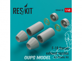 ResKit kit d'amelioration Avion RSU48-0028 Tuyère pour F-18 Hornet Kinetic 1/48