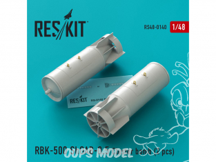ResKit kit RS48-0140 RBK-500 ShOAB-0.5 Cluster bomb Su-17 Su-22 Su-24 Su-25 Su-34 1/48