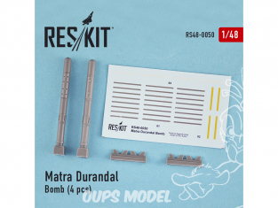 ResKit kit RS48-0050 Matra Durandal bombe 4 pcs pour F-15 F-111 Harrier Mirage 2000 1/48