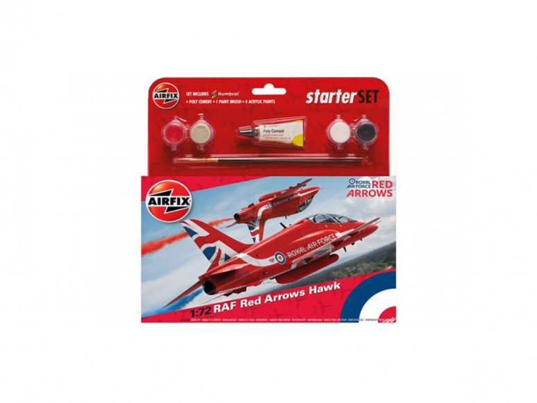 Airfix maquette coffret 55202 Red Arrows Hawk Starter Set 1/72