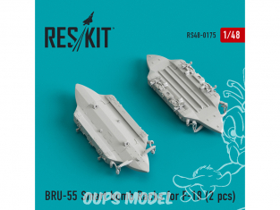 ResKit kit RS48-0175 BRU-55 Smart bomb Racks pour F-18 (2 pcs) 1/48