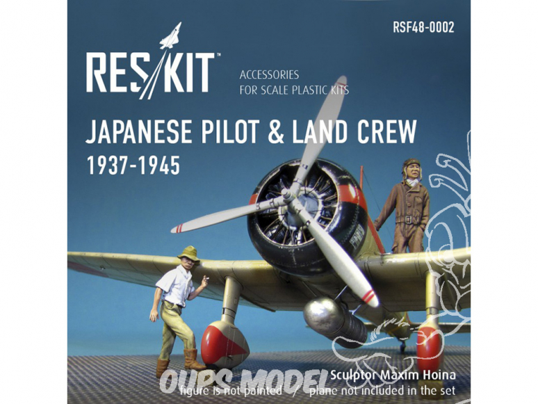 ResKit kit Figurine RSF48-0002 Pilote japonais et équipage terrestre 1937-1945 WWII 1/48