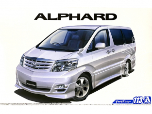 Aoshima maquette voiture 57490 Toyota Alphard NH10W 2005 1/24