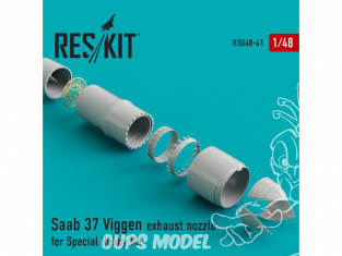 ResKit kit d'amelioration Avion RSU48-0041 Tuyère pour Saab 37 Viggen kit Special Hobby 1/48
