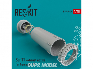 ResKit kit d'amelioration Avion RSU48-0020 Tuyère pour Su-11 kit Trumpeter 1/48