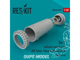 ResKit kit d'amelioration Avion RSU48-0018 Tuyère pour Su-7 kit KP Smer Eduard et Mistercraft 1/48