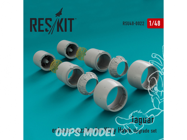 ResKit kit d'amelioration Avion RSU48-0023 Tuyère pour Jaguar kit Kitty Hawk 1/48