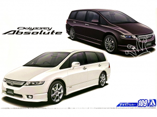 Aoshima maquette voiture 57384 Honda Odyssey Absolute RB1 2006 1/24