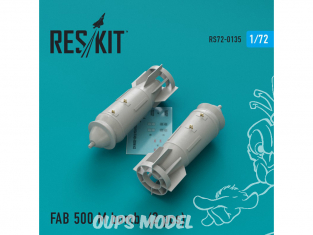 ResKit kit RS72-0135 FAB-500М-54 bombe pour Su-17 -22 -24 -25 -34 1/72