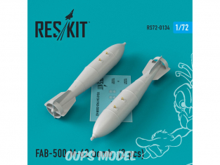 ResKit kit RS72-0134 FAB-500 M-62 bombe pour Su-17 -22 -24 -25 -34 1/72