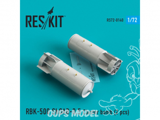 ResKit kit RS72-0140 RBK-500 ShOAB-0.5 Cluster bomb Su-17 Su-22 Su-24 Su-25 Su-34 1/72