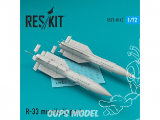 ResKit kit RS72-0143 R-33 missile (4 pcs) pour Mig-31 1/72