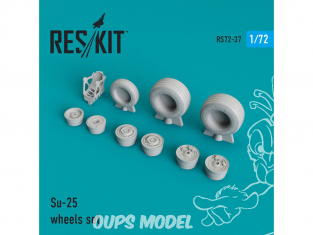 ResKit kit d'amelioration avion RS72-0037 Ensemble de roues pour Su-25 1/72