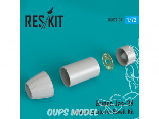 ResKit kit d'amelioration Avion RSU720034 Tuyère pour Gripen Jas-39 kit Revell 1/72