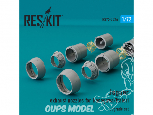 ResKit kit d'amelioration Avion RSU72-0026 Tuyère pour Jaguar kit Italeri et Hasegawa 1/72