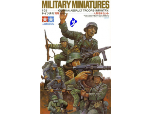 tamiya maquette militaire 35030 troupe d&39assault Allemande 1/