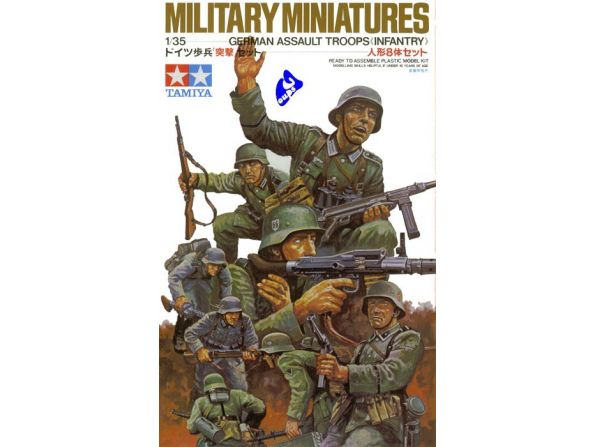 tamiya maquette militaire 35030 troupe d&39assault Allemande 1/