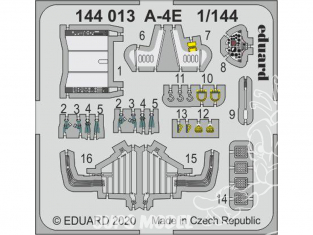 Eduard photodecoupe avion 144013 Amélioration A-4E Eduard / Platz 1/144