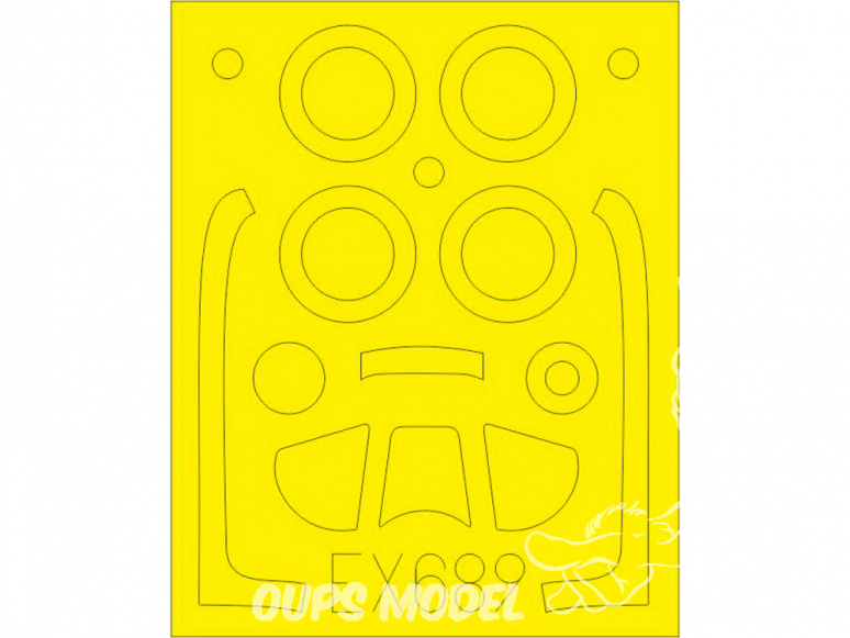 Eduard Express Mask EX689 P-51D-5 Airfix 1/48