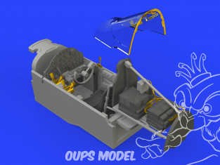 Eduard kit d'amelioration avion brassin 648545 Cockpit P-38G Lightning Tamiya 1/48