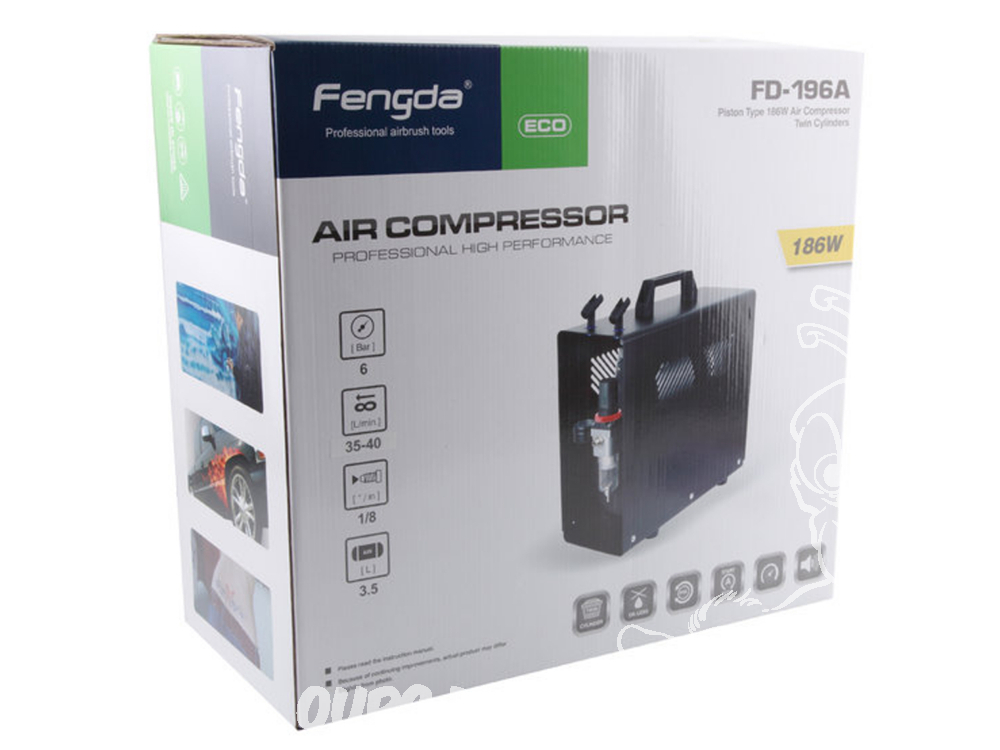 Compresseur Aerographe Professionnel Fengda FD-196 avec réservoir