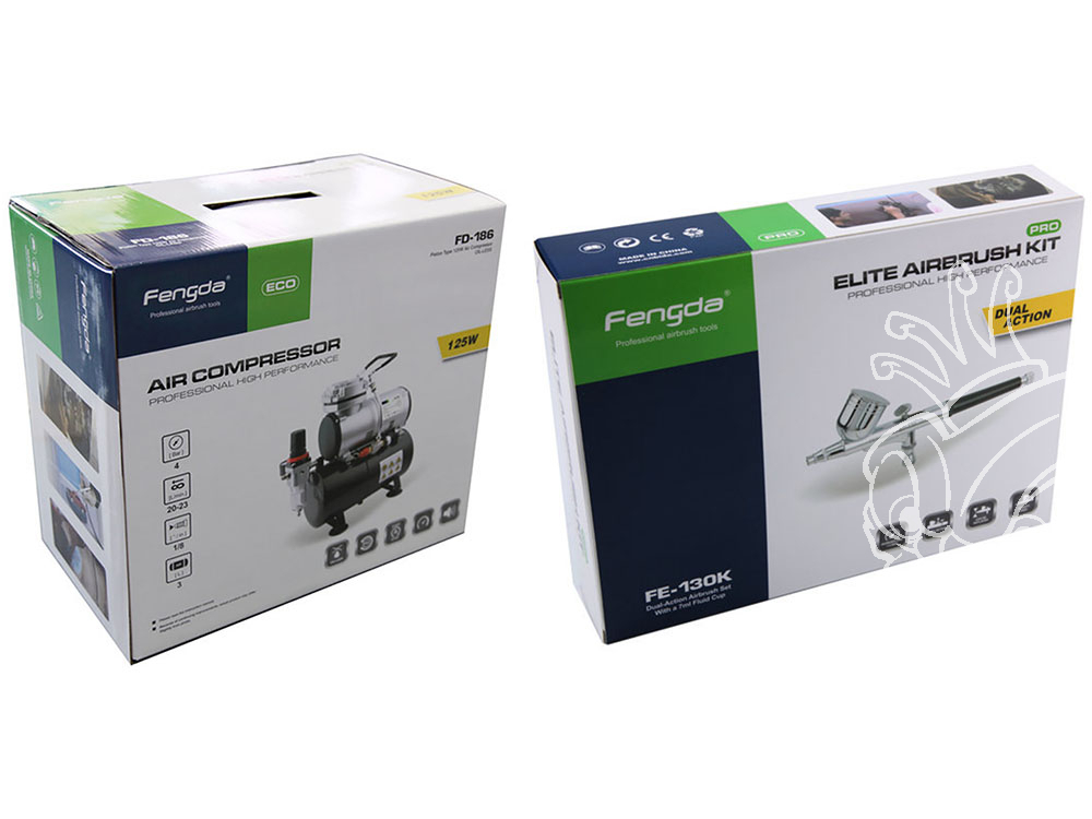 Kit Complet Aérographe Double Action avec Compresseur – Aérographe