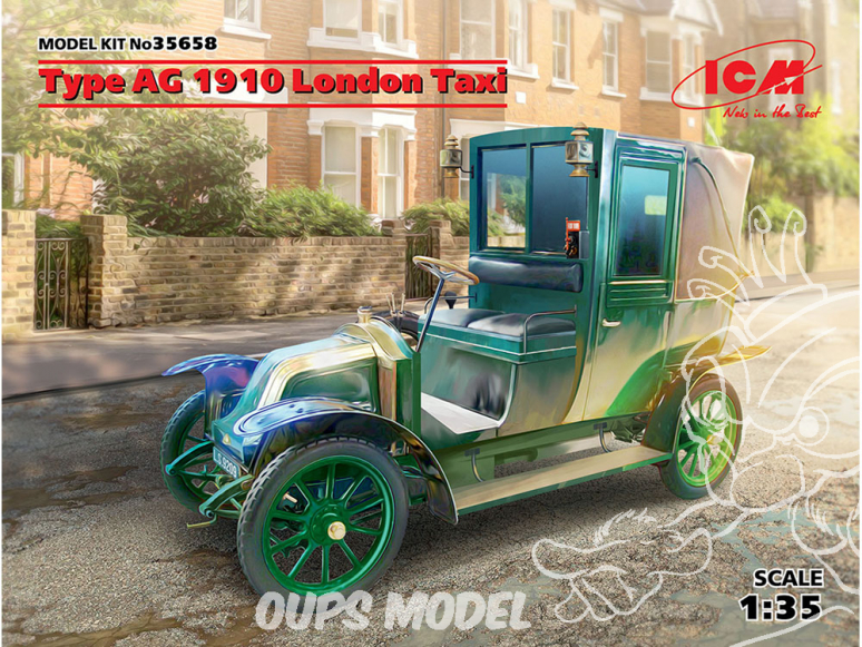 Icm maquette militaire 35658 Taxi de type AG 1910 à Londres 1/35