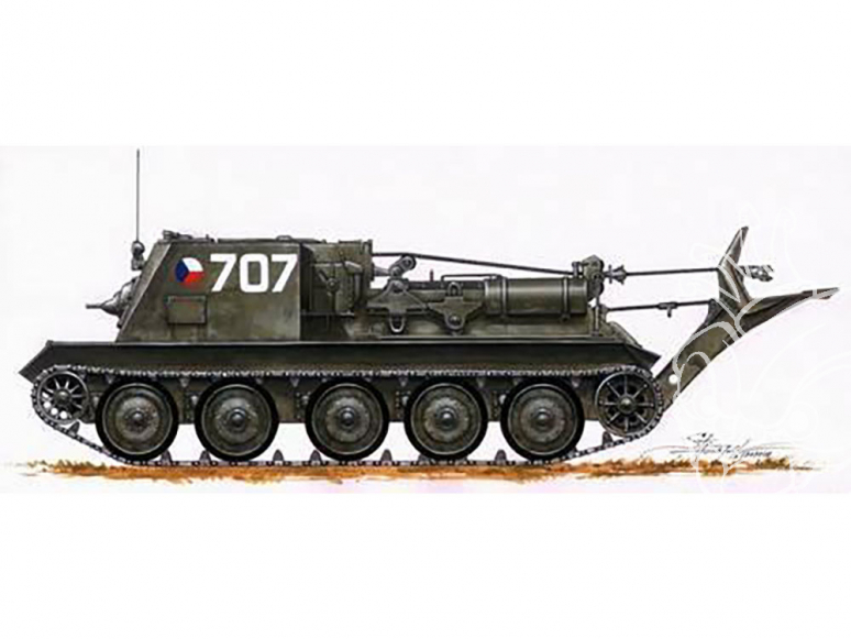 Planet Maquettes Militaire mv041 Véhicule de récupération VT-34 full resine kit 1/72