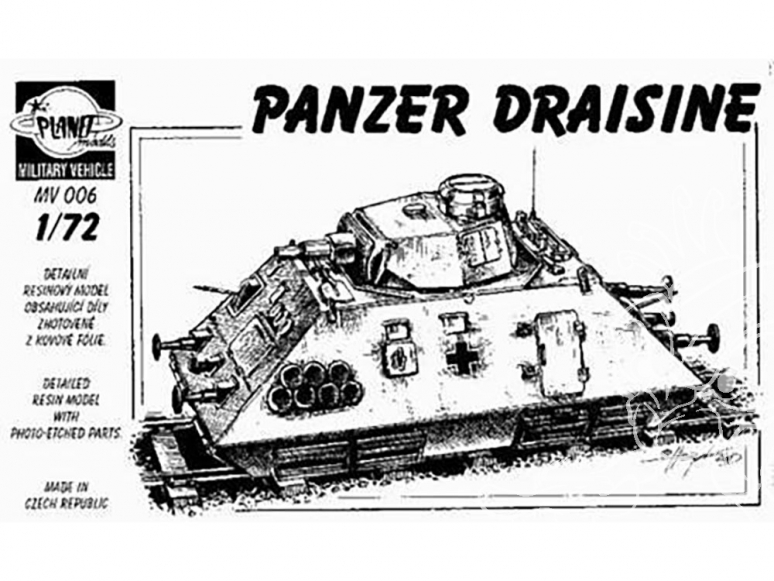 Planet Maquettes Militaire mv006 Panzer Draisine full resine kit 1/72