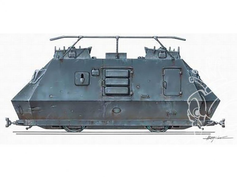 Planet Maquettes Militaire mv028 Schienenpanzer Stayer K 2670 Draisine full resine kit 1/72