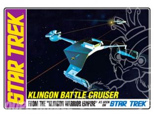 AMT maquette Espace 0720 Star Trek Klingon Battle Cruiser 1/650