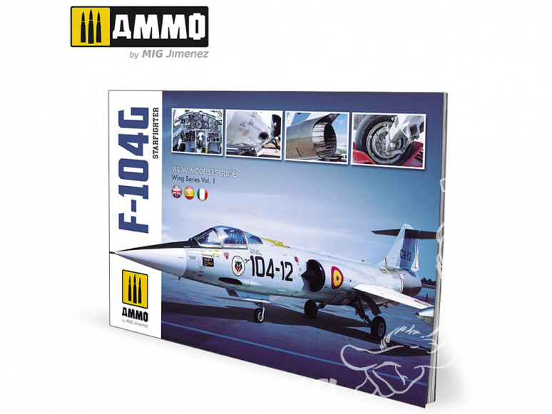 MIG Librairie 6004 F-104G Starfighter guide visuel en Anglais - Espagnol - Italien