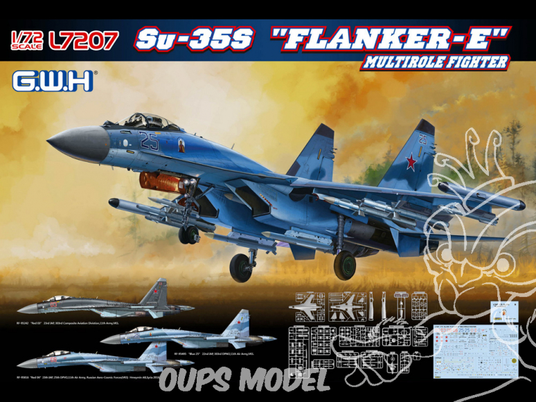 Great Wall Hobby maquette avion L7207 Sukhoi Su-35S "Flanker E" Chasseur multi missions 1/72