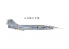 Kinetic maquette avion K48077 F-104G ROCAF Starfighter edition Gold 1/48