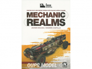 Vallejo Librairie 75018 Mechanic Realms de Javier Molina et Andres Castillo en langue Anglaise