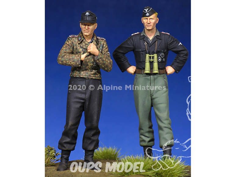 Alpine figurine 35274 Set ensemble WSS Équipage Panzer (2 figurines) 1/35