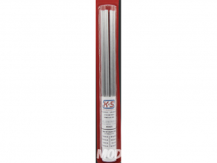 K&S 3403 Tube rond Auminium 1/16, 3/32, 1/8, 5/32, 3/16, 7/32, 1/4, 9/32 8piéces